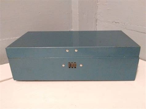 vintage extra lock metal cash box|cash boxes with combination lock.